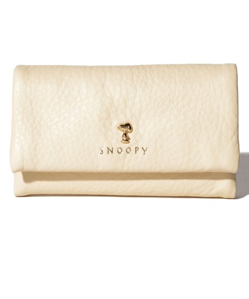 SNOOPY Leather Collection(スヌーピー)/PEANUTS SNOOPY スモーキーパステル キーケース/アイボリー