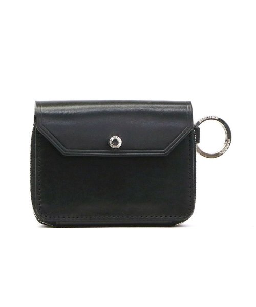AS2OV(アッソブ)/アッソブ 財布 AS2OV ラウンドファスナー OILED ANTIEQUE LEATHER SHORT WALLET ASSOV 041901/ブラック