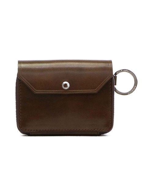 AS2OV(アッソブ)/アッソブ 財布 AS2OV ラウンドファスナー OILED ANTIEQUE LEATHER SHORT WALLET ASSOV 041901/ダークブラウン