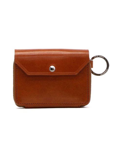 AS2OV(アッソブ)/アッソブ 財布 AS2OV ラウンドファスナー OILED ANTIEQUE LEATHER SHORT WALLET ASSOV 041901/キャメル