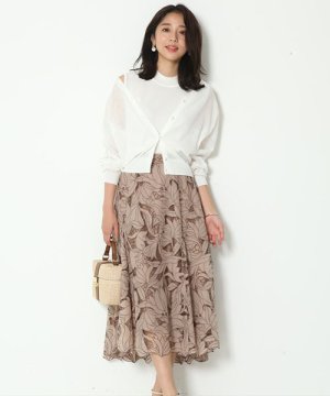 Mystrada カトレアカットワークフレアスカート 転がせ 