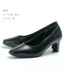 FOOT PLACE/フリオバレンチノ フォーマルパンプス 走れるパンプス ふかふかインソール 冠婚葬祭 オフィス ビジネス ストラップ パンプス ローヒール 3E 4E 幅広/502465955