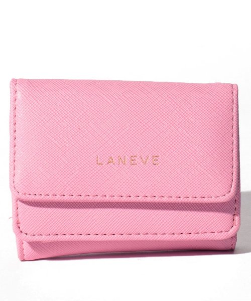 LANEVE(ランイブ)/【LANEVE】ミニ折財布（BOX付）/ピンク