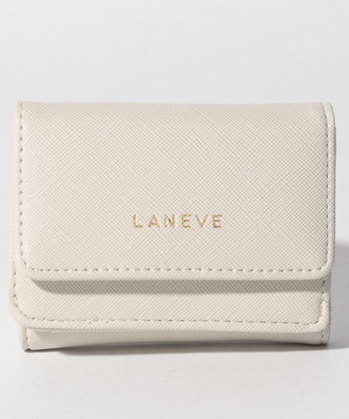 LANEVE(ランイブ)/【LANEVE】ミニ折財布（BOX付）/グレージュ