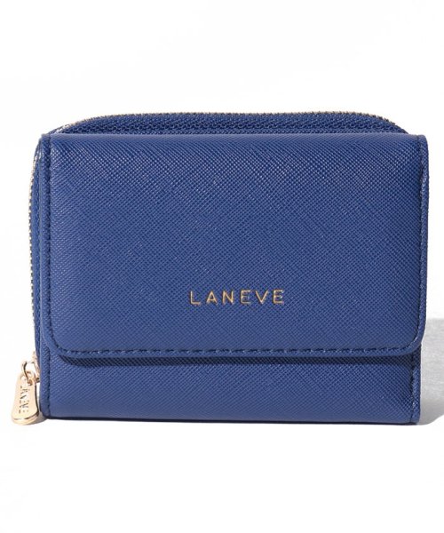 LANEVE(ランイブ)/【LANEVE】三つ折財布（BOX付）/ネイビー