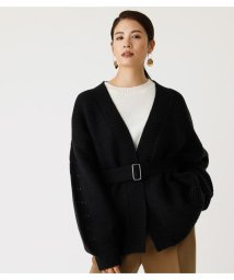AZUL by moussy(アズールバイマウジー)/SLEEVE PATTERN KNIT CD/BLK