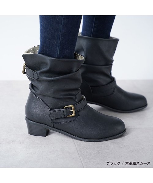 Aletta Aletta 究極のレインブーツ レディース ショート くしゅくしゅ エンジニアブーツ おしゃれ 防水 雨天兼用 外反母趾 甲高 幅広 ワイズ長靴 防滑 抗菌 防臭 Magaseek