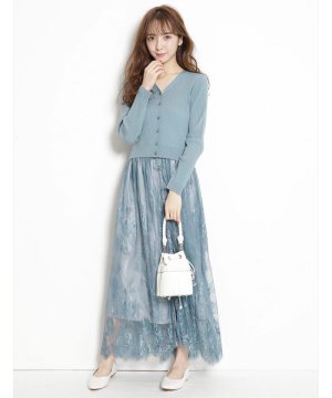 Rirandture リランドチュール レーススカートカーデワンピ ワンピース マガシーク Magaseek ファッション通販商品紹介ブログ