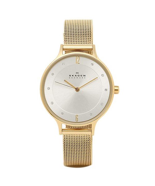 SKAGEN(スカーゲン)/スカーゲン 時計 SKAGEN SKW2150 ANITA アニタ スチールメッシュ 30MM レディース腕時計ウォッチ ゴールド/ゴールド