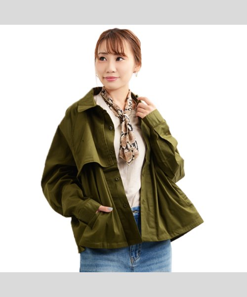 ジャケット アウター ショート丈 長袖 ブルゾン トップス メンズ レディース 韓国 ファッション 春 韓国ファッション ペアルック カップル お揃い 服 ワンフォークロージング 1111clothing Magaseek