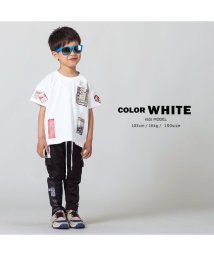 1111clothing/【シート転写コラージュビッグTシャツ】  ビッグtシャツ メンズ レディース キッズ 韓国 ファッション 夏 夏物 夏服 オーバーサイズ tシャツ ペアルック /502822205