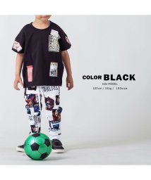 1111clothing/【シート転写コラージュビッグTシャツ】  ビッグtシャツ メンズ レディース キッズ 韓国 ファッション 夏 夏物 夏服 オーバーサイズ tシャツ ペアルック /502822205