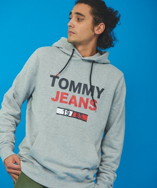 TOMMY JEANS(トミージーンズ)/Tommy Jeans ロゴパーカー/グレー