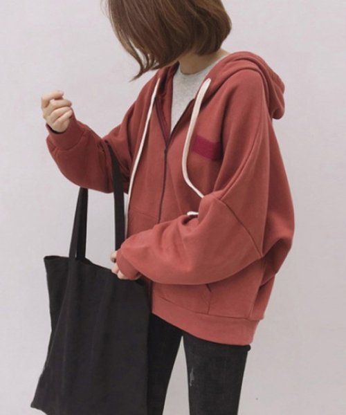 セール ジップアップパーカー 裏起毛 フード付き パーカー レディース おしゃれ 長袖 パーカー 即納 ミニミニストア Miniministore Magaseek