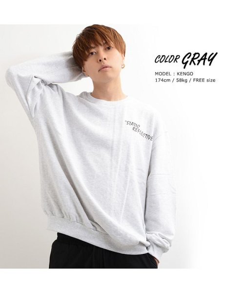 トップス 男女兼用 トレーナー スウェット スエット メンズ レディース 韓国 ファッション ペアルック カップル お揃い ペア オーバーサイズ ビッグシルエッ ワンフォークロージング 1111clothing Magaseek