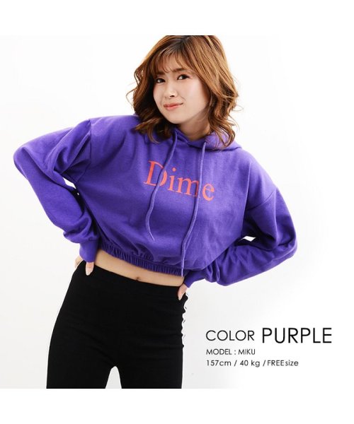 プルパーカー トップス レディース 韓国 ファッション 韓国ファッション 服 プルオーバー 黒 オレンジ グレー パープル 19 秋 冬 秋冬 秋コーデ 秋 ワンフォークロージング 1111clothing Magaseek