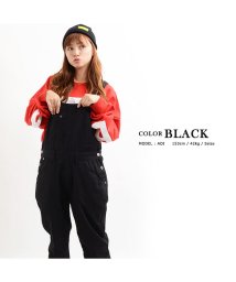 1111clothing(ワンフォークロージング)/デニム オーバーオール メンズ サロペット レディース つなぎ ◆ランキング1位獲得 オーバーオール◆ デニムオーバーオール お揃い ペア  ジーンズ パンツ /ブラック