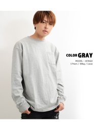 1111clothing(ワンフォークロージング)/トップス 長袖 tシャツ ビッグtシャツ メンズ レディース 韓国 ファッション 韓国ファッション ペアルック カップル お揃い 服 カットソー 白 グレー ネ/グレー