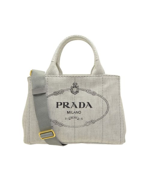 PRADA(プラダ)/プラダ PRADA バッグ トートバッグ 2way 1bg439 カナパ CANAPA MINI キャンバス ブランド  ホワイトデニム/ホワイト