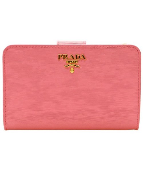 PRADA(プラダ)/プラダ PRADA 財布 二つ折り レザー 1ML225 アウトレット /ピンク