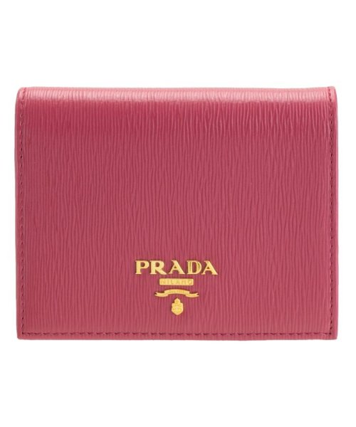 PRADA(プラダ)/プラダ PRADA 財布 折財布 二つ折り レザー 1MV204 アウトレット /ピンク