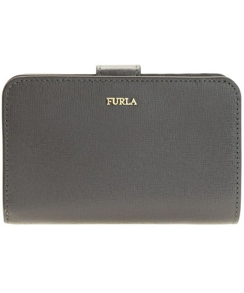 FURLA(フルラ)/フルラ FURLA 財布 折財布 二つ折り BABYLON M ZIP バビロン レザー ブランド /グレー系