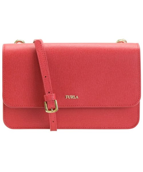 FURLA(フルラ)/フルラ FURLA バッグ ショルダーウォレット ウォレットバッグ 斜めがけ EL40 リヴァ RIVA L CROSSBODY POUCH ルビーレッド /レッド