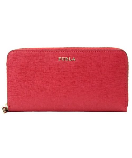 FURLA(フルラ)/フルラ FURLA 財布 長財布 ラウンドファスナー BABYLON ZIP AROUND レザー  RUBY/903615/ルビーレッド