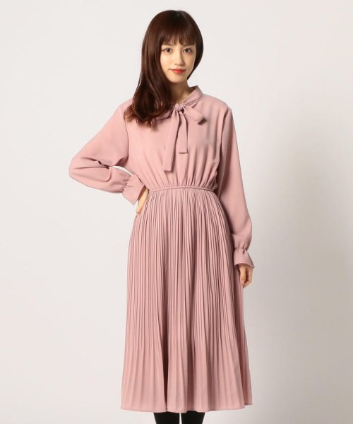 セール ボウタイプリーツワンピース ミッシュマッシュ Misch Masch Magaseek