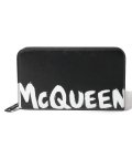 【ALEXANDER McQUEEN】長財布/MCQEENグラフティ【BLACK/WHITE】