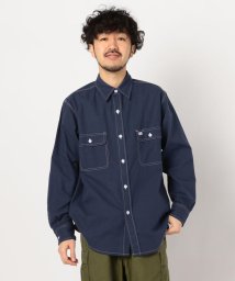 GLOSTER(GLOSTER)/【DANTON/ダントン】ワークシャツ #JD－3740/インディゴブルー