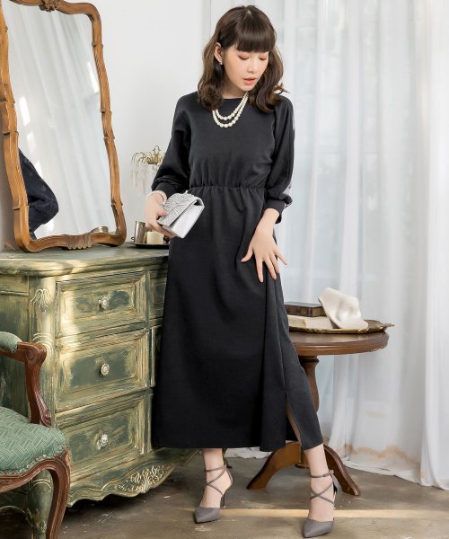 カシュクールネックとクルーネック前後2wayロング丈結婚式ワンピース ドレス スター Dress Star Magaseek カシュクールネックとクルーネック前後2wayロング丈結婚式ワンピース ドレス スター Dress Star Magaseek