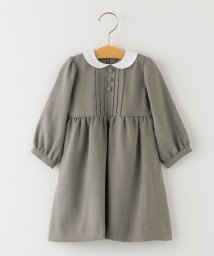 SHIPS KIDS(シップスキッズ)/SHIPS KIDS:ピンタック ツイル ワンピース(90cm)【OCCASION COLLECTION】/ライトグレー