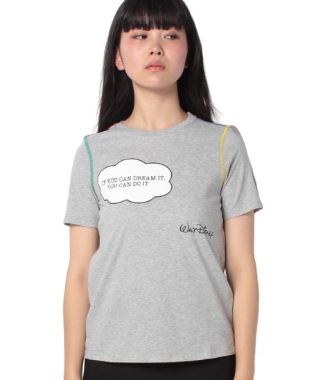BENETTON (women)(ベネトン（レディース）)/【Disneyコラボ】ディズニーキャラカラーステッチ半袖Tシャツ/グレー
