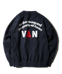 VANJACKET(ヴァンヂャケット)/バックロゴトレーナー/ネイビー