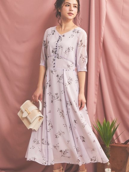 セール 美人百花 Andgirl Non No5月号掲載 モノトーンフラワーワンピース ノエラ Noela Magaseek