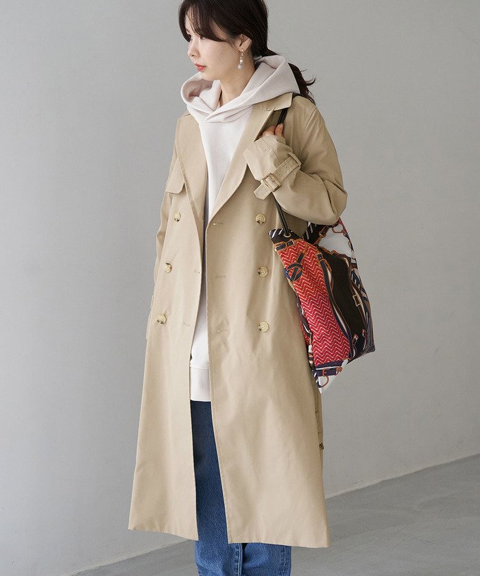 セール コットンライクロングトレンチコート ロペピクニック Rope Picnic Magaseek