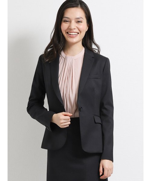 コムサ・デ・モード スーツ 高級 イタリア製生地 黒 上下セット  