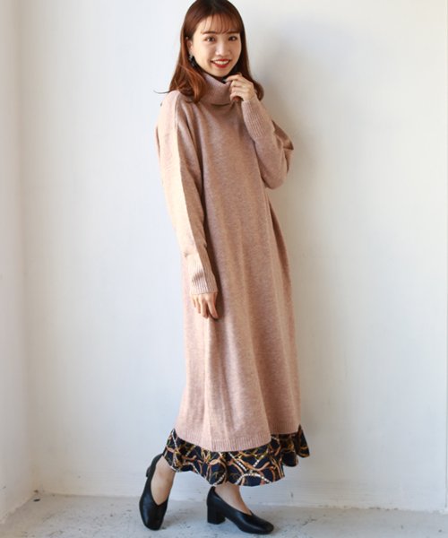 セール アンゴラライクニットワンピース リアルキューブ Real Cube Magaseek