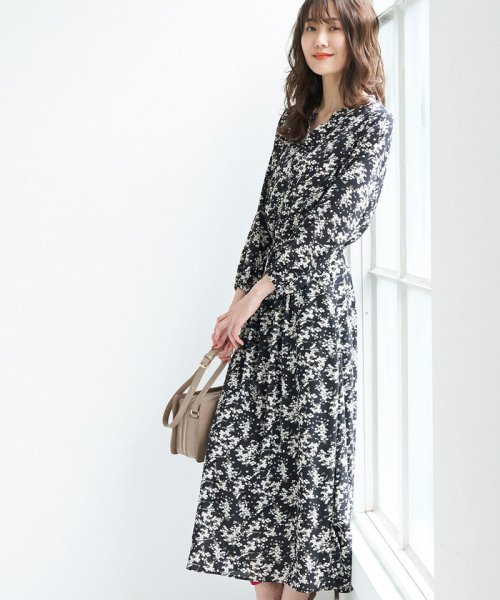 Web限定 花柄キーネックワンピース ロペピクニック Rope Picnic Magaseek