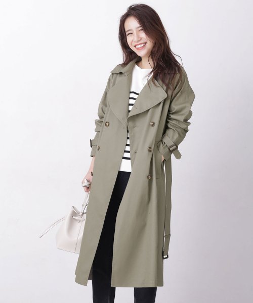 Web限定 撥水加工ベーシックトレンチコート 502828815 ナノ