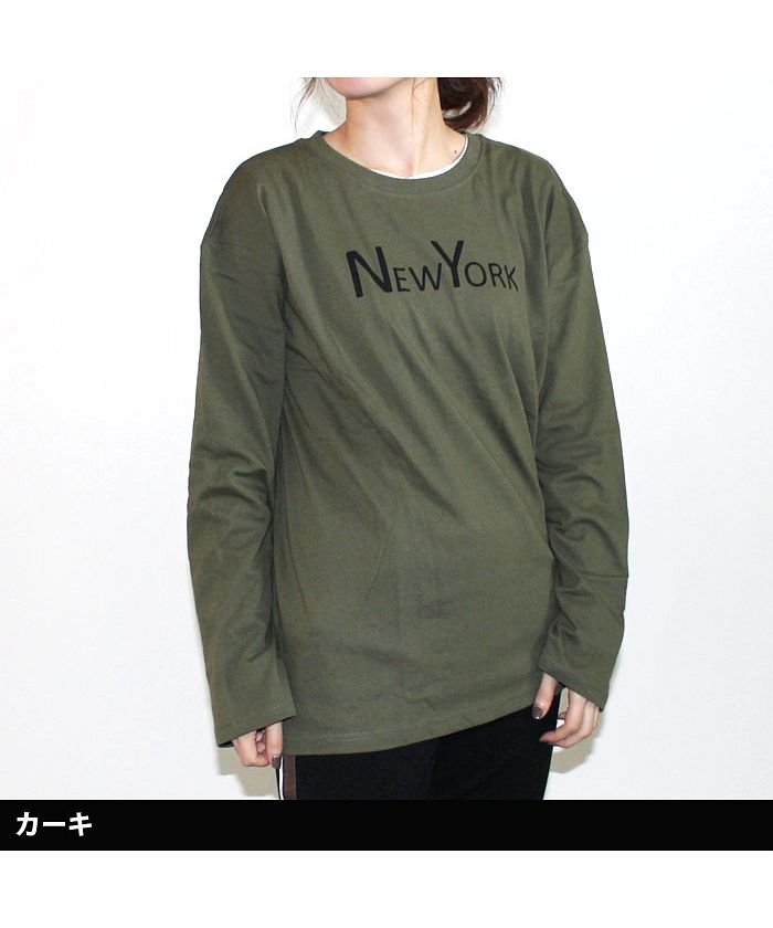 セール 849 17 レディース ビックtシャツ ビッグtシャツ ロンｔ ティーシャツ 七分袖 7分袖 長袖 Bigtシャツ ネクストウォール Next Wall Magaseek