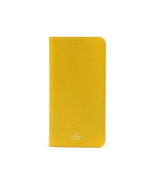 STANDARD SUPPLY(スタンダードサプライ)/スタンダードサプライ スマホケース STANDARD SUPPLY PAL iPhone LEATHER FOLIO M 革 iPhoneXsMax 手帳型/イエロー