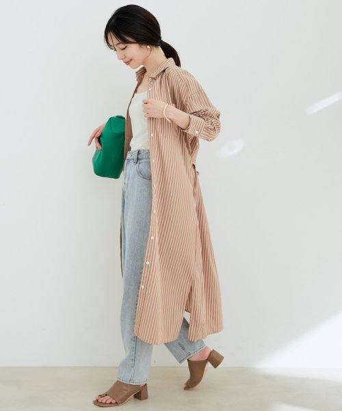 鎌倉シャツ Vis ドロップショルダーシャツワンピース ビス Vis Magaseek