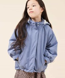 a.v.v(KID'S)(アー・ヴェ・ヴェキッズ)/【洗える】[100－130]ウラボアピーチキモウマウンテンパーカー[WEB限定サイズ]/ブルー