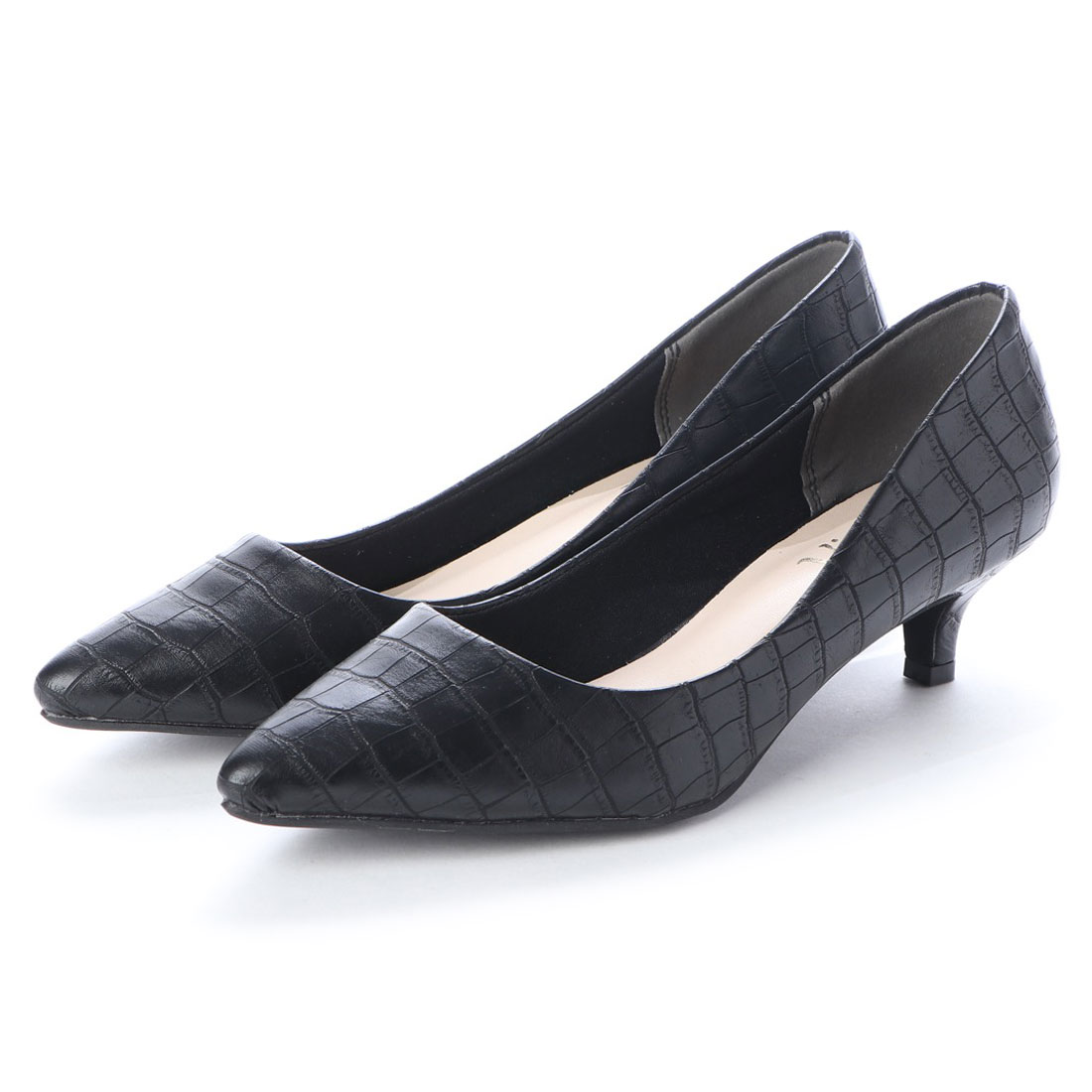 MAGASEEK(マガシーク) Vivian/シンプルプレーンローヒールポインテッドトゥパンプス/502890853