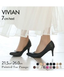 Vivian/<ましゅまろクッション>ポインテッドトゥ7cmキレイめパンプス/502890860