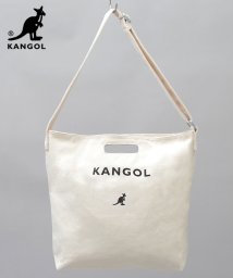 KANGOL/KANGOL カンゴール ロゴプリント 厚手 キャンバス ショルダーバッグ トートバッグ 2WAY 通勤 通学 A4収納 学生 大人 /502896141