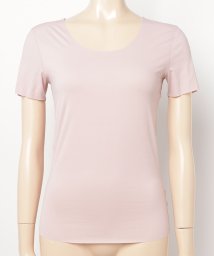 aimoha(aimoha（アイモハ）)/超弾力シームレスU型Teeシャツ/ピンク