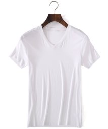 aimoha(aimoha（アイモハ）)/V型 Tシャツ/ホワイト